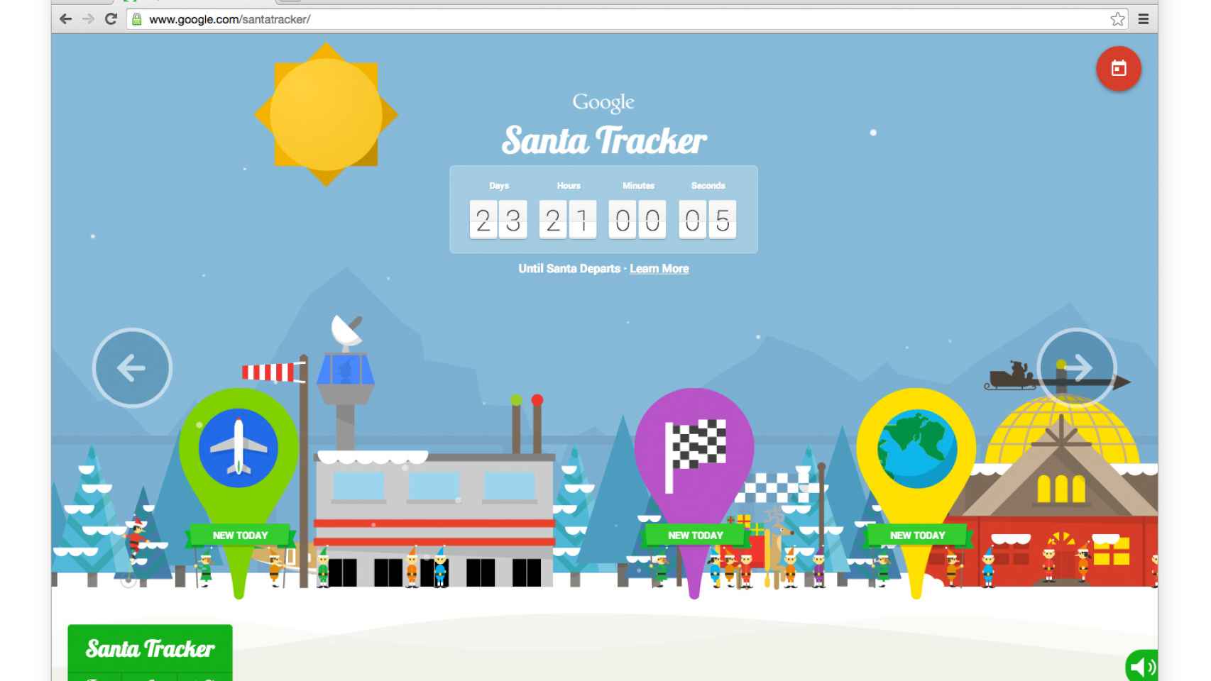 Santa Tracker 2014, la app de minijuegos navideños de Google