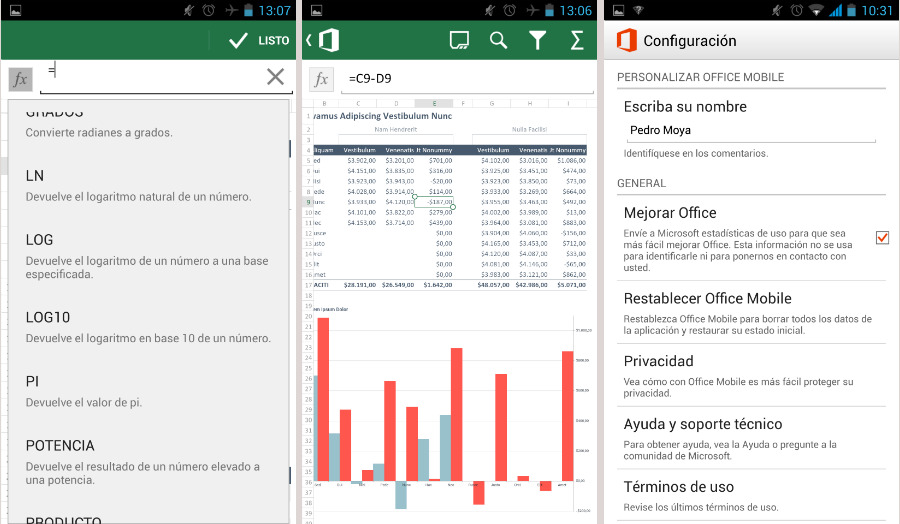 Microsoft Office para Android: cómo funciona la suite de Word, Excel y  PowerPoint