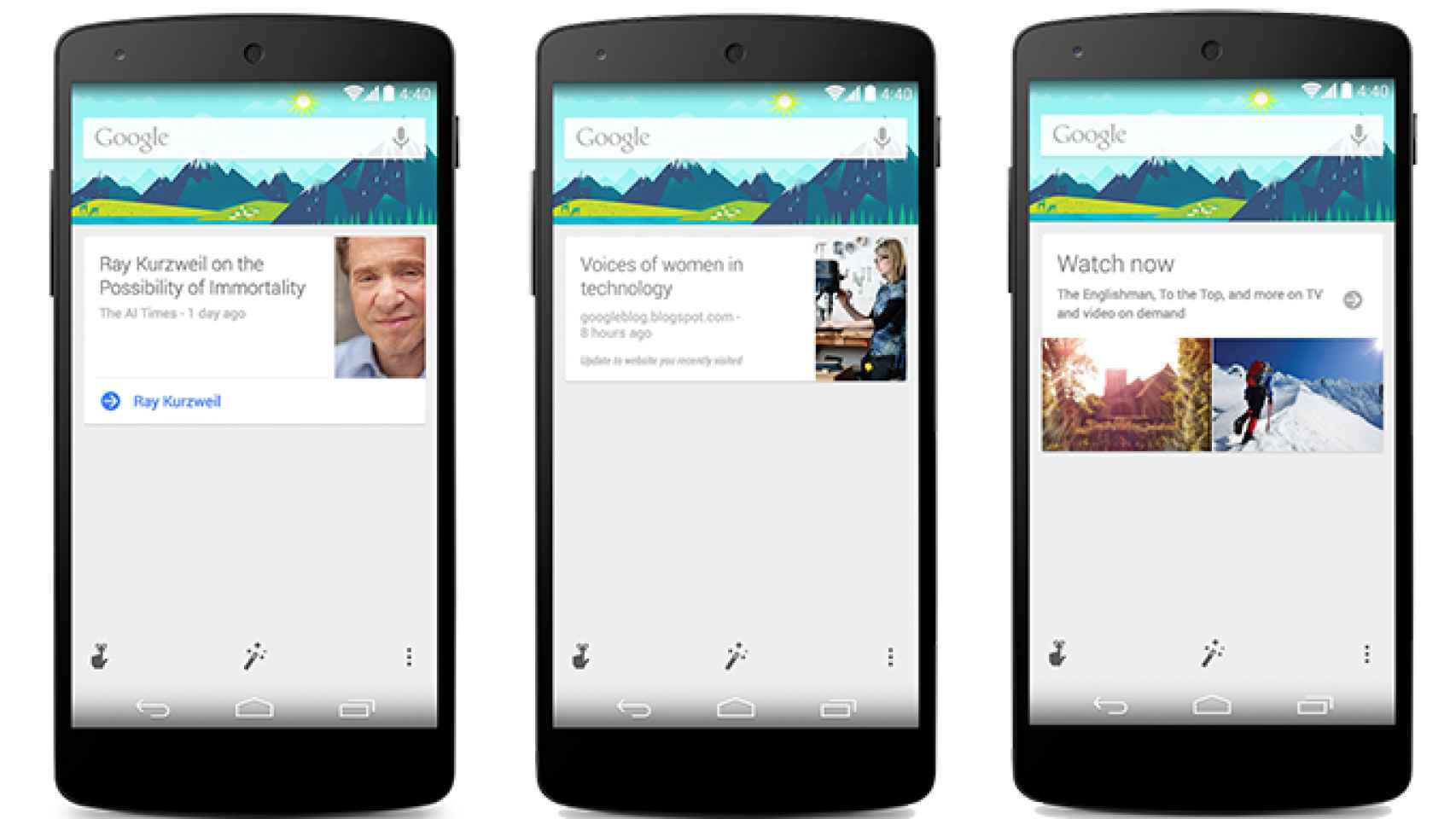 Google Search trae Google Experience para todos, nuevas cards, conversaciones en Google Now y más