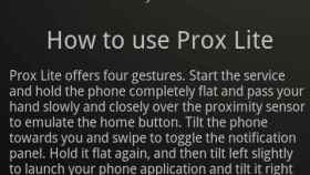 Prox para Android, una app mágica que usa el sensor de proximidad