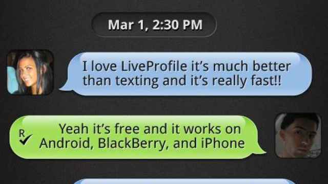 LiveProfile, alternativa a la sombra de Whatsapp