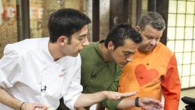 David, finalista de 'Top Chef 2', junto a Yayo Daporta y Alberto Chicote