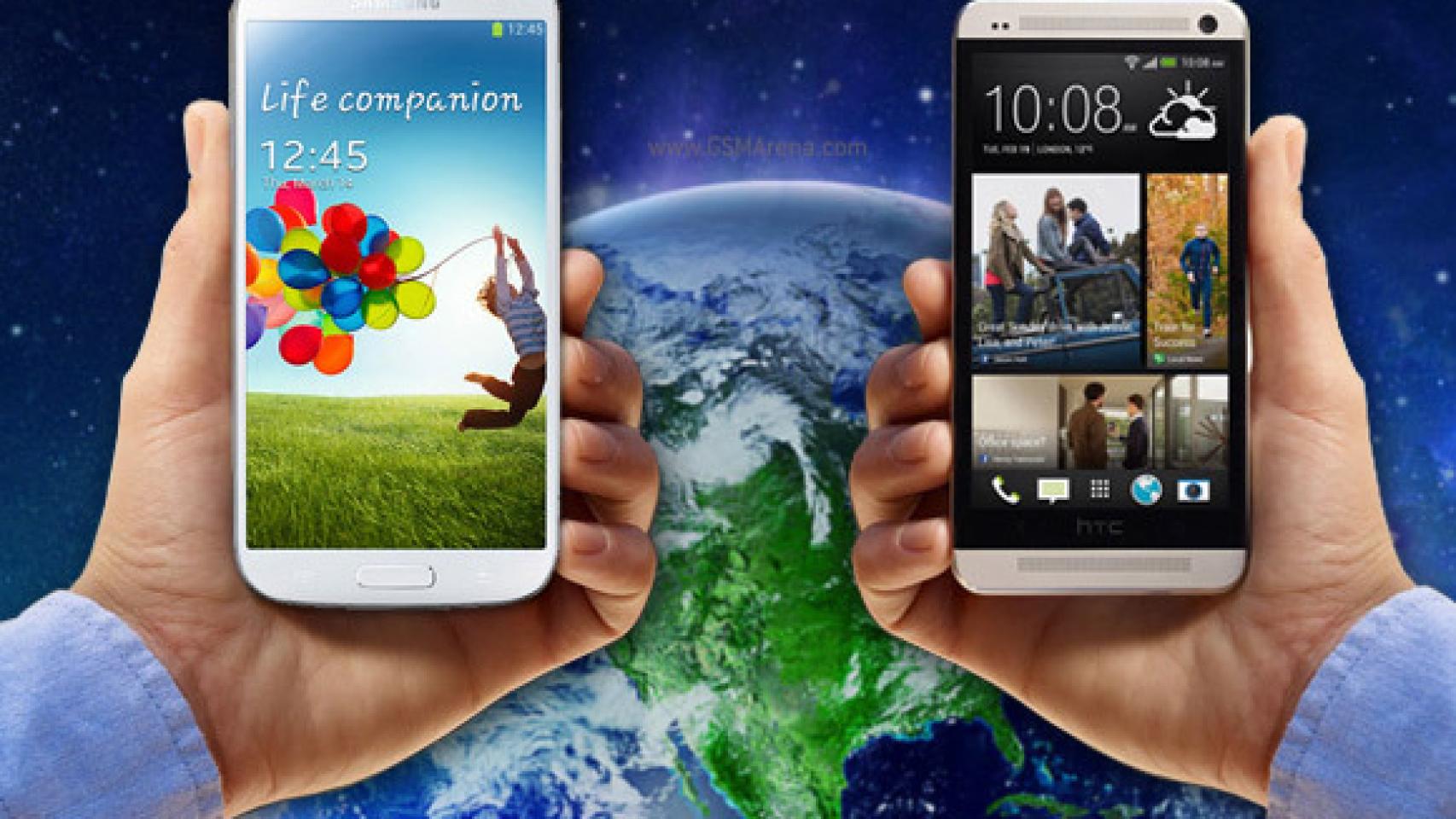 Samsung Galaxy S4 y HTC One cara a cara