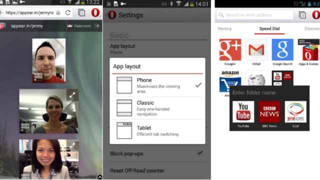 Opera para Android añade soporte WebRTC: Videollamadas desde cualquier web sin plugins y más novedades