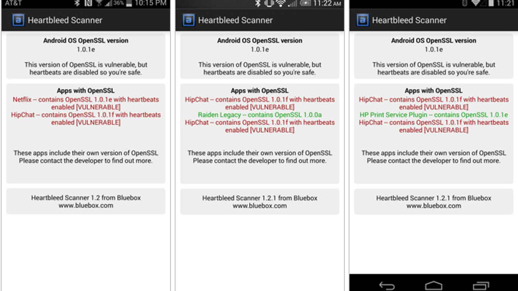 Bluebox Heartbleed Scanner la app para detectar si eres vulnerable al bug de OpenSSL