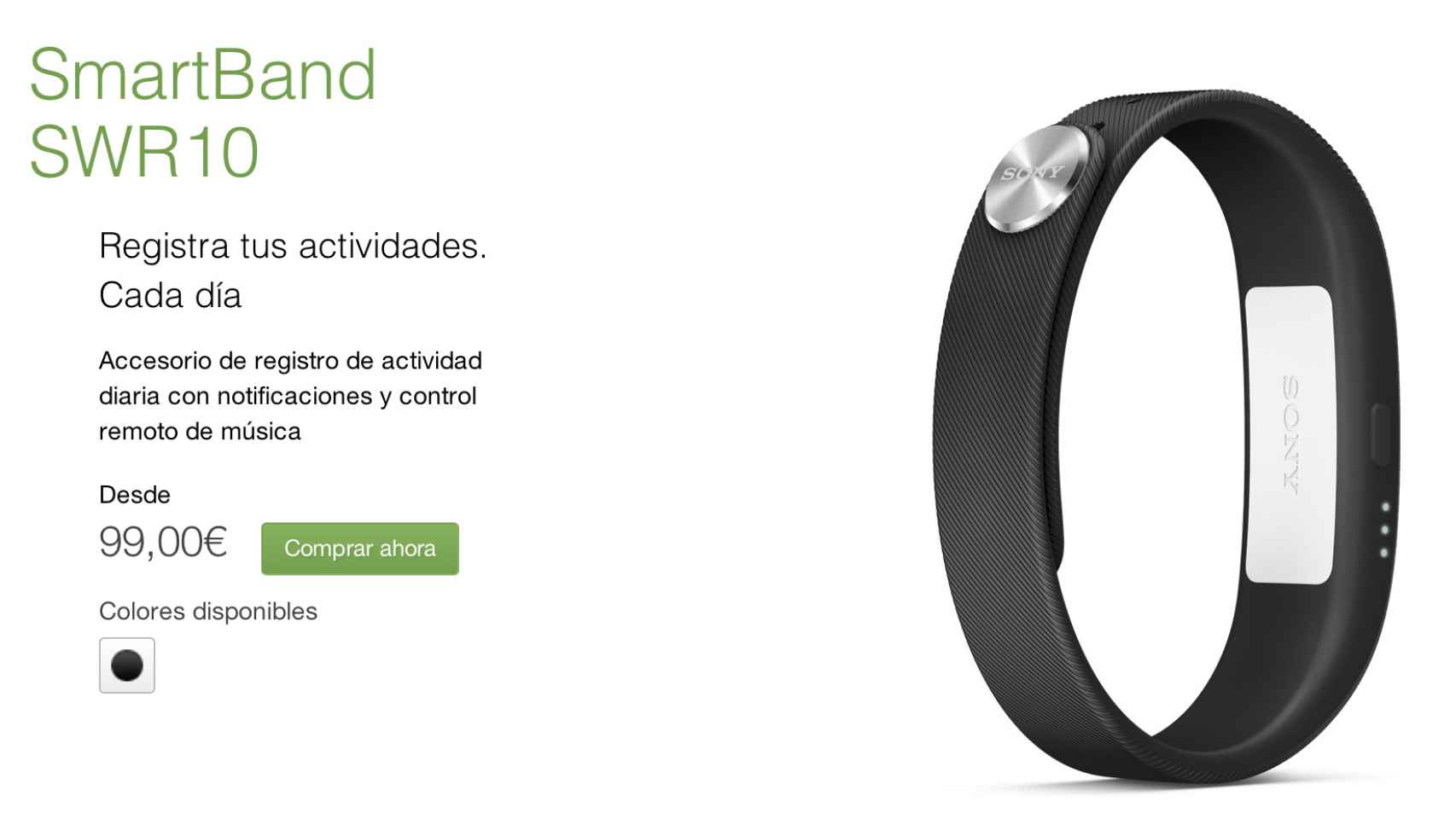 Sony Smartband: la pulsera para monitorizar tu actividad, ya disponible para comprar en España