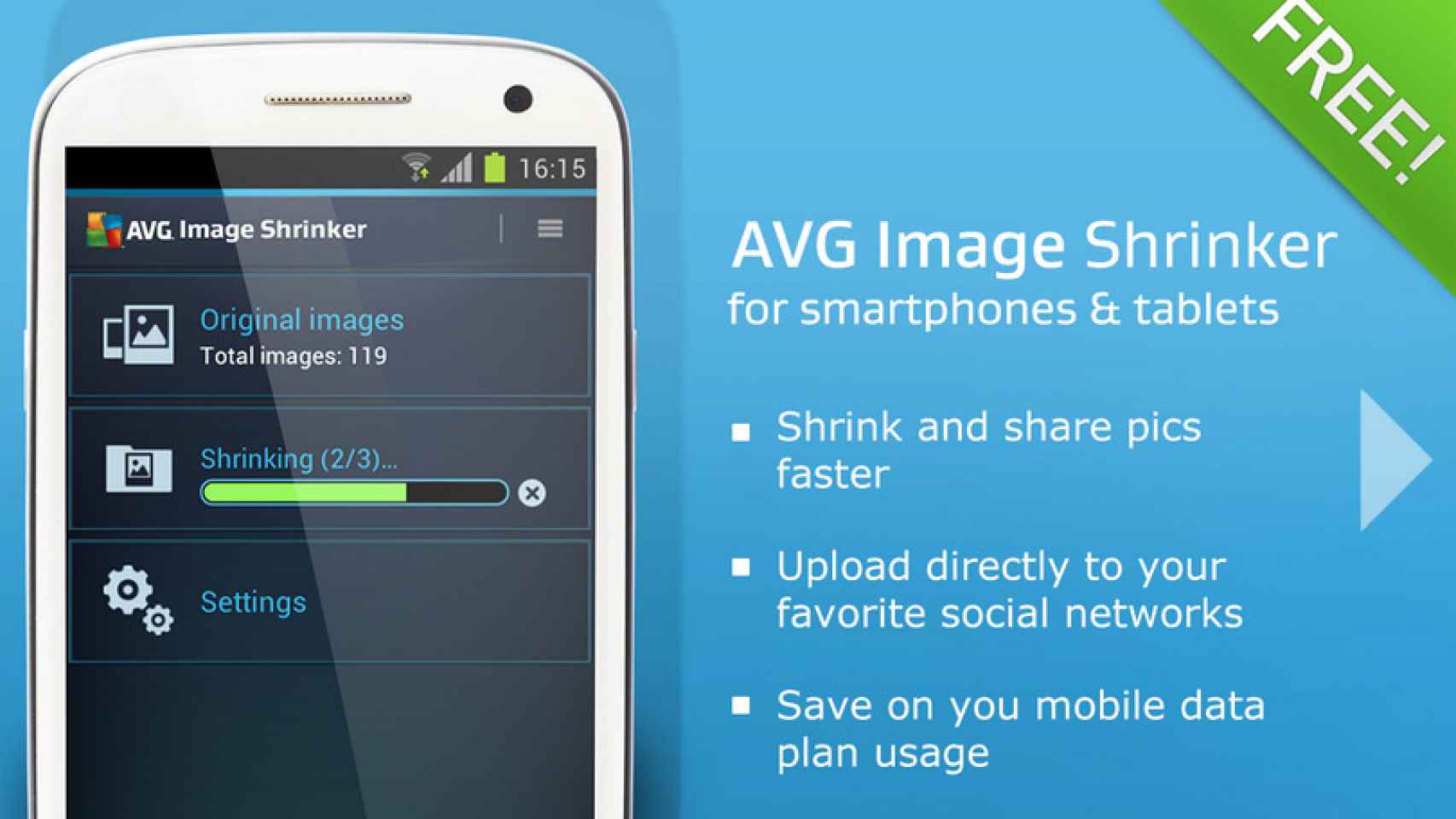 AVG Image Shrink, la mejor aplicación para reducir el tamaño de tus imágenes en Android