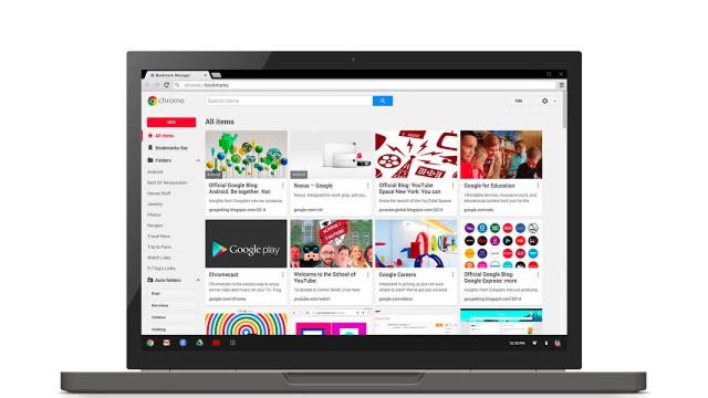 Google presenta Bookmark Manager, la nueva forma de gestionar los marcadores en Chrome