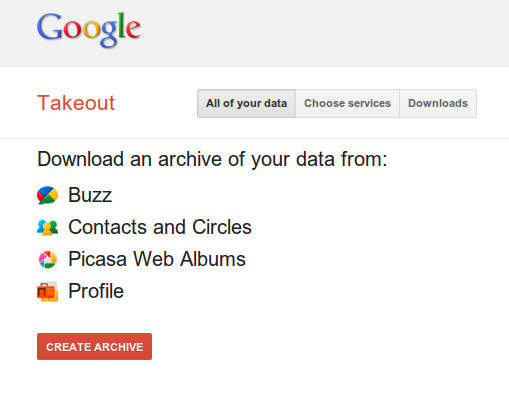 Google Takeout