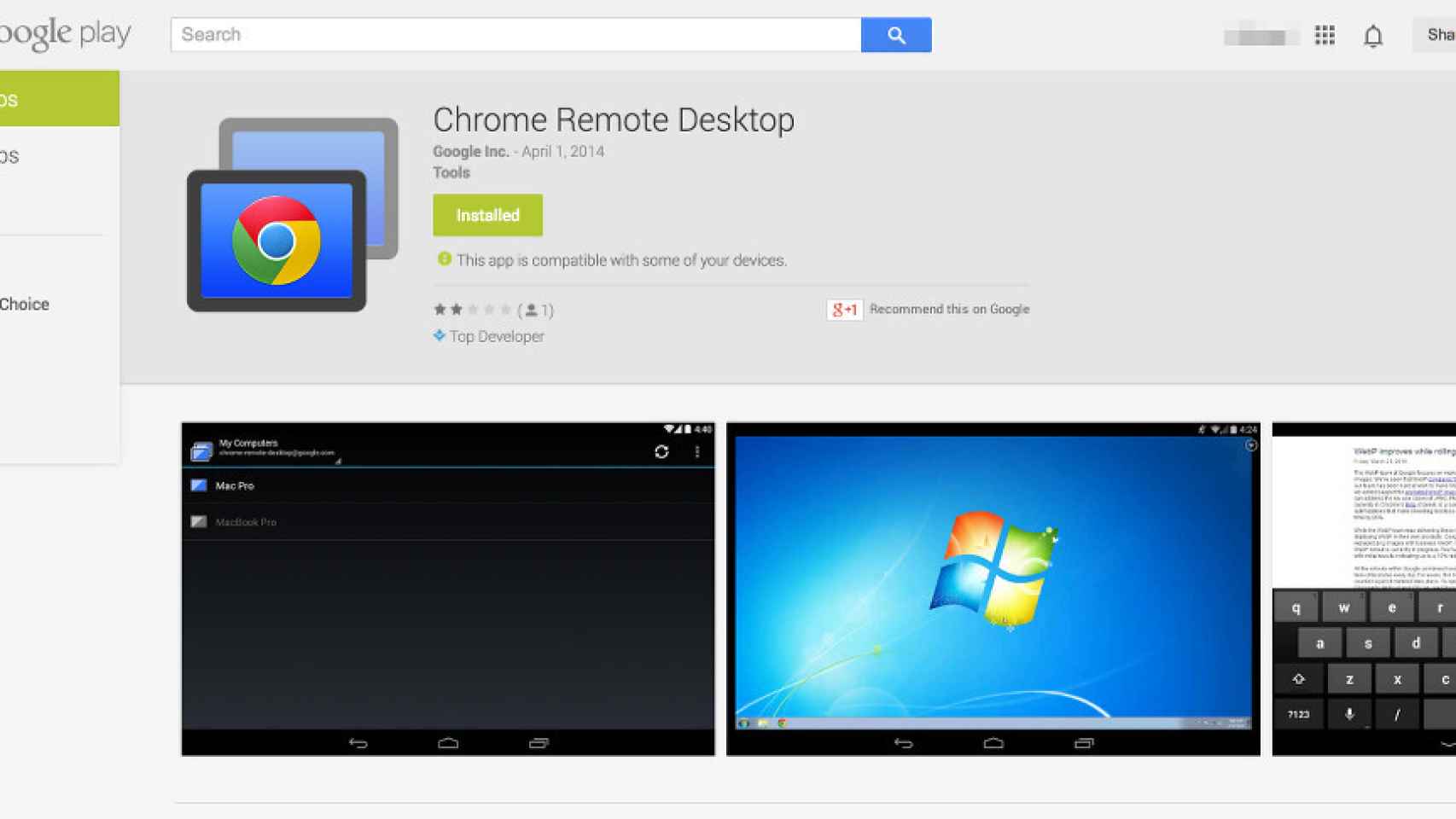 Chrome Remote Desktop para Android ya está en Beta privada. Estas son las primeras imágenes