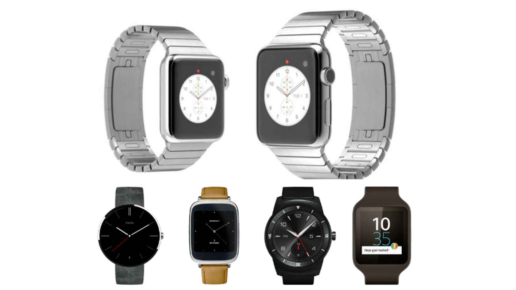 Comparativa: Apple Watch contra los smartwatches con Android Wear