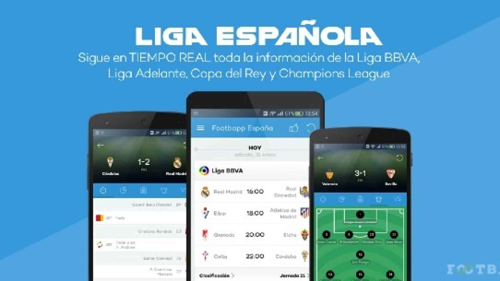 Footbup – Liga Española, sigue la mejor liga del mundo en directo con tu Android