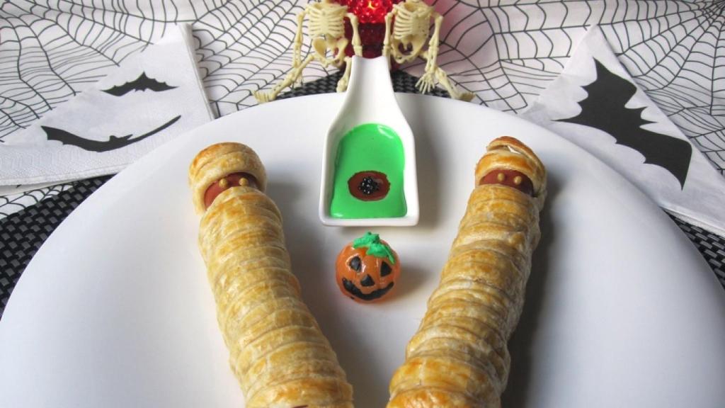 Momias de salchicha, receta de Halloween