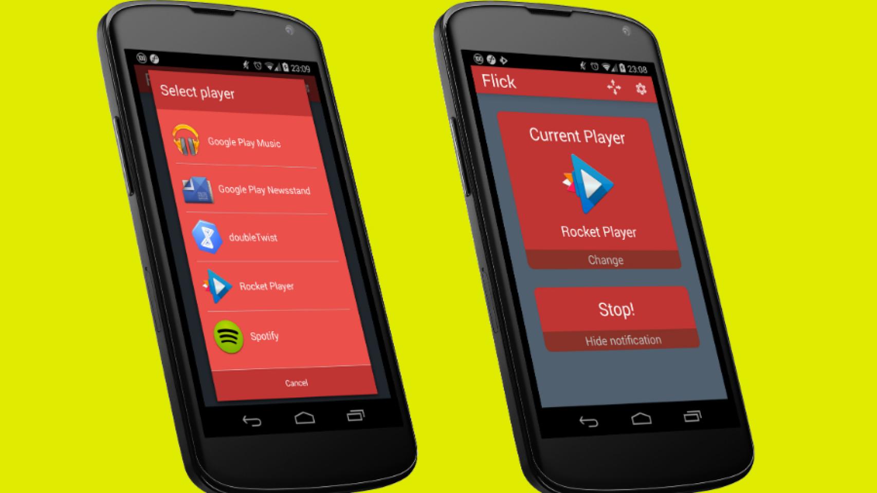 Flick controla con movimientos el reproductor de música de tu Android