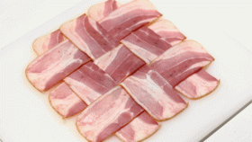 Cestitas de bacon crujiente