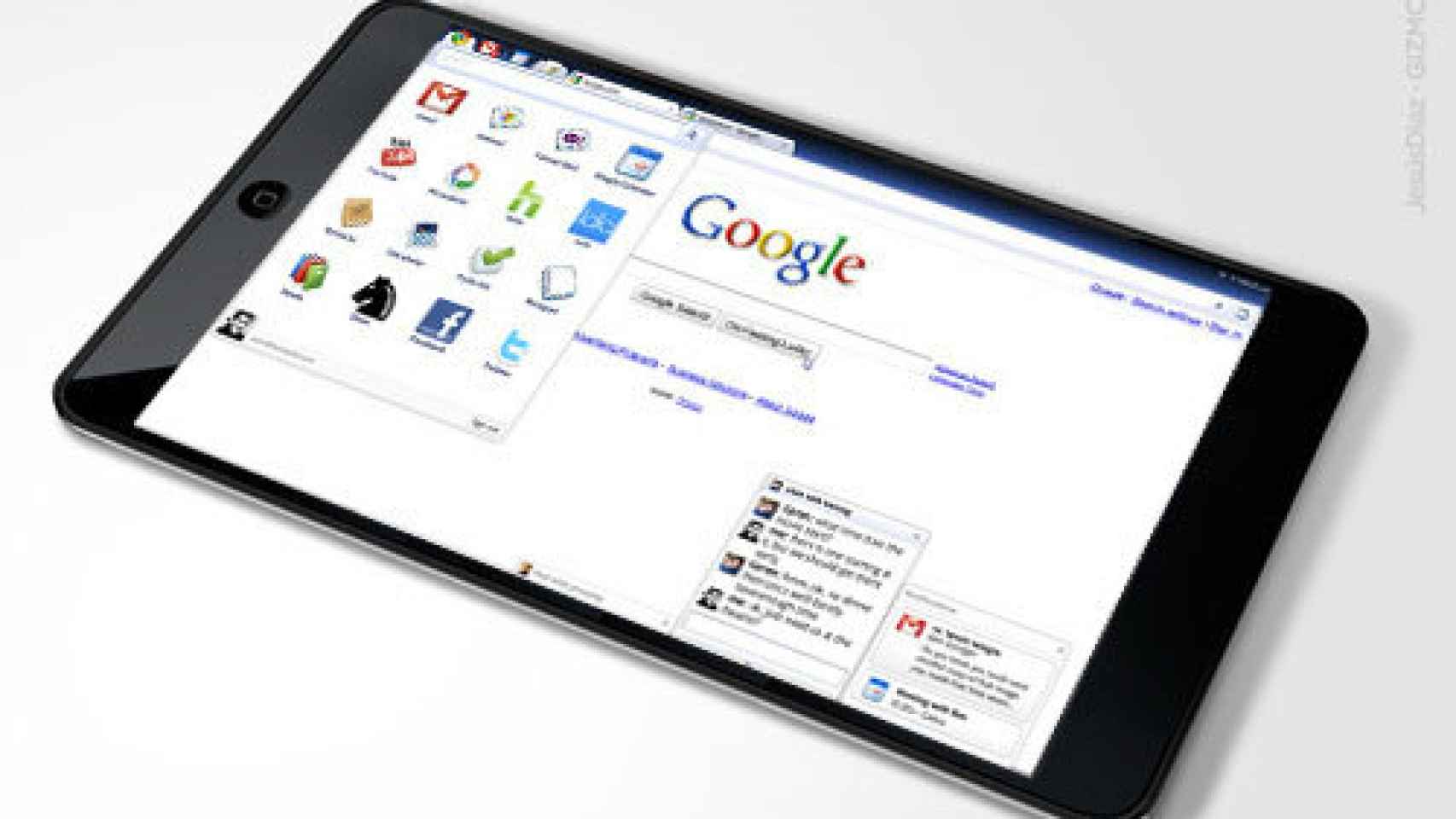 Google y su tablet con Android.
