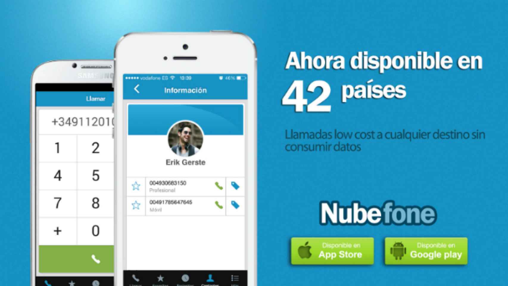 Nubefone, la app para llamar a fijos y móviles, ya disponible en 42 países