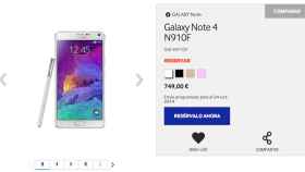 Samsung Galaxy Note 4 por 749€, precio oficial en España