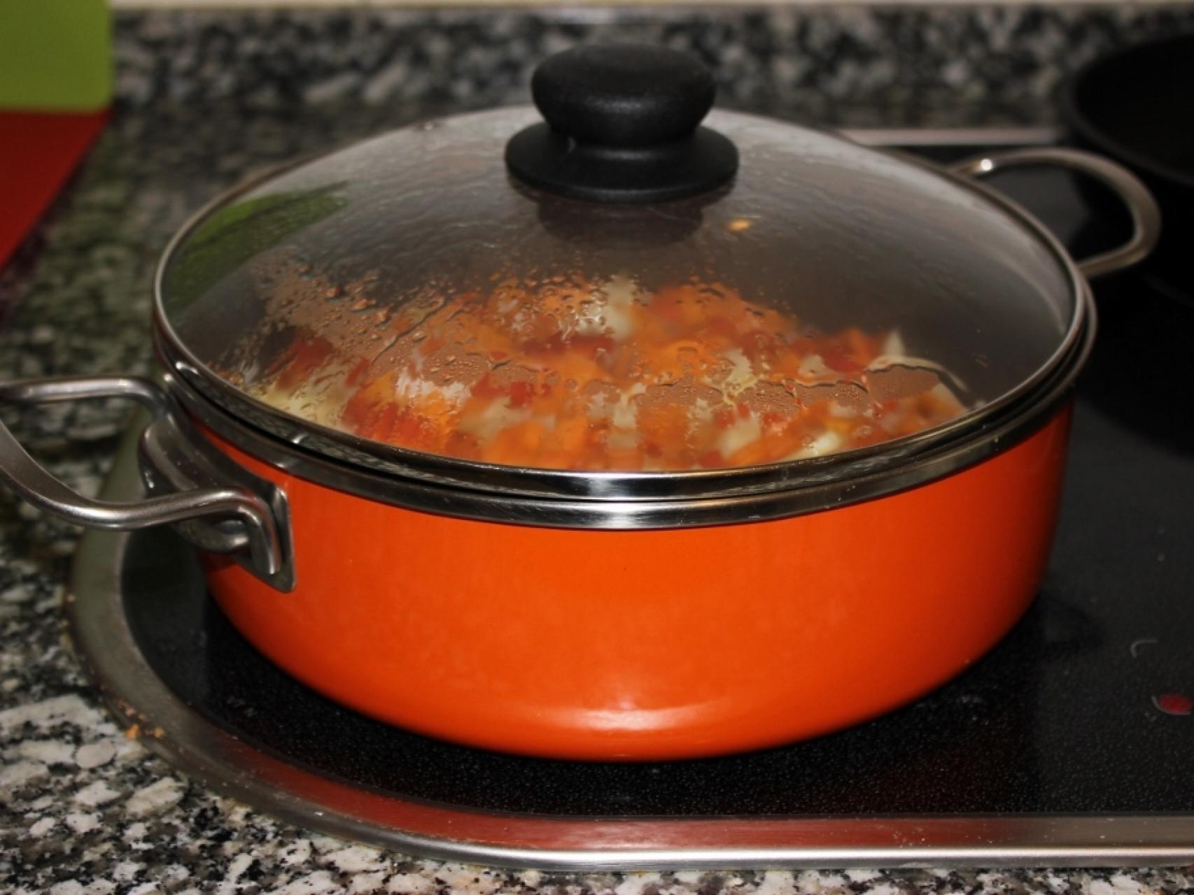 Albóndigas en salsa de naranja con arroz pilaf express