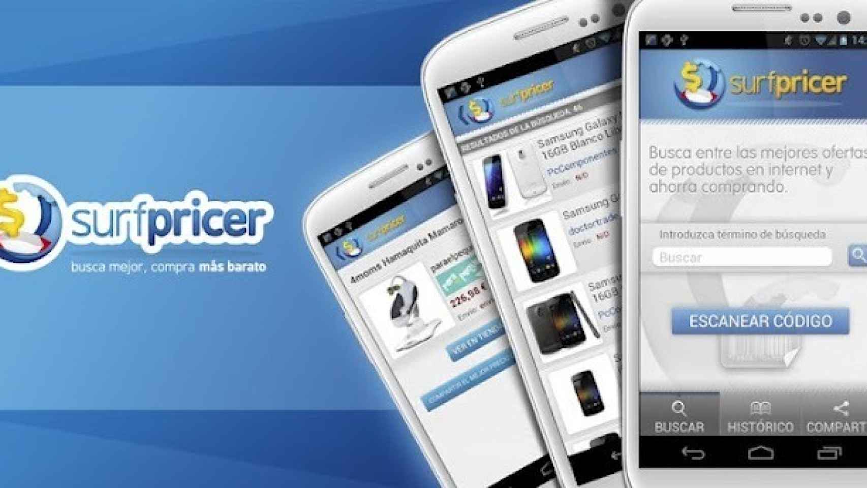 Aplicaciones de los lectores XXI PayCent, SurfPricer, Climatip y Quinidroid