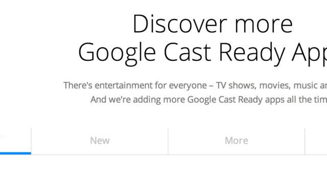 Descubre todas las apps para Chromecast clasificadas en su web oficial