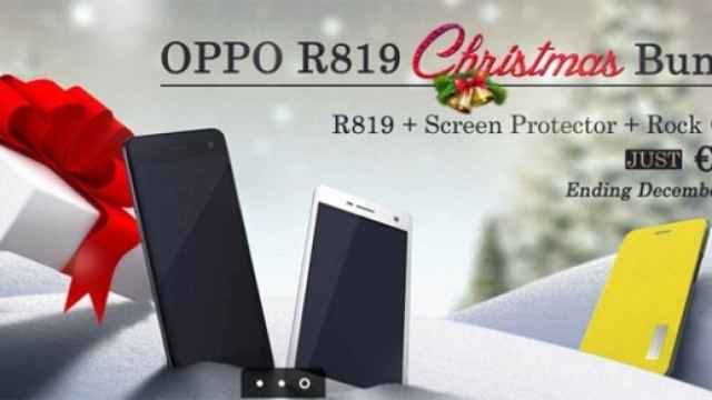 [Oferta] Oppo R819 Christmas Combo: Teléfono, funda y protector de pantalla por 199€