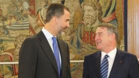 Felipe VI recibe en Zarzuela a José Antonio Sánchez. Fotografía: Casa Real