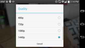 La opción de calidad 1440p en vídeos de YouTube aparece a algunos usuarios del LG G3