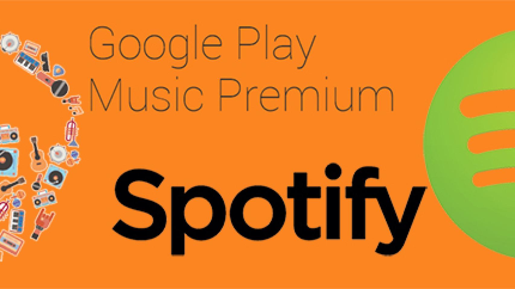 Spotify vs Google Play Music Premium: El servicio