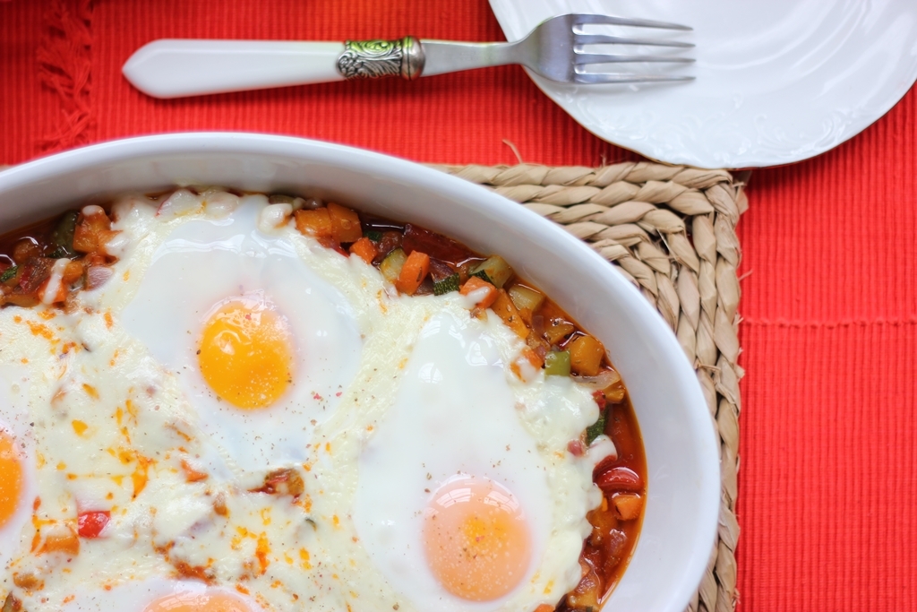 Pisto con huevos