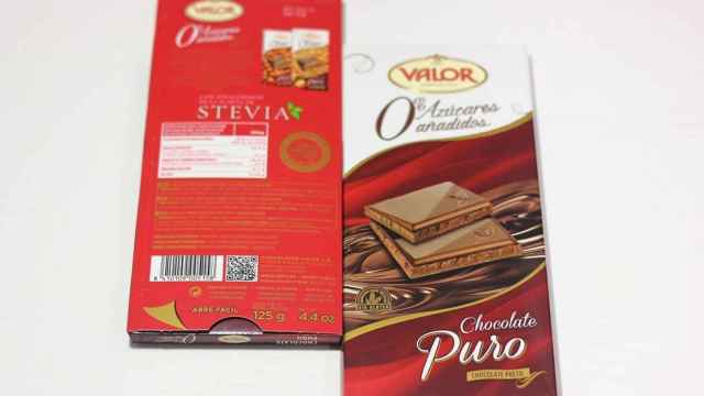 Chocolate Valor sin azúcar con Stevia