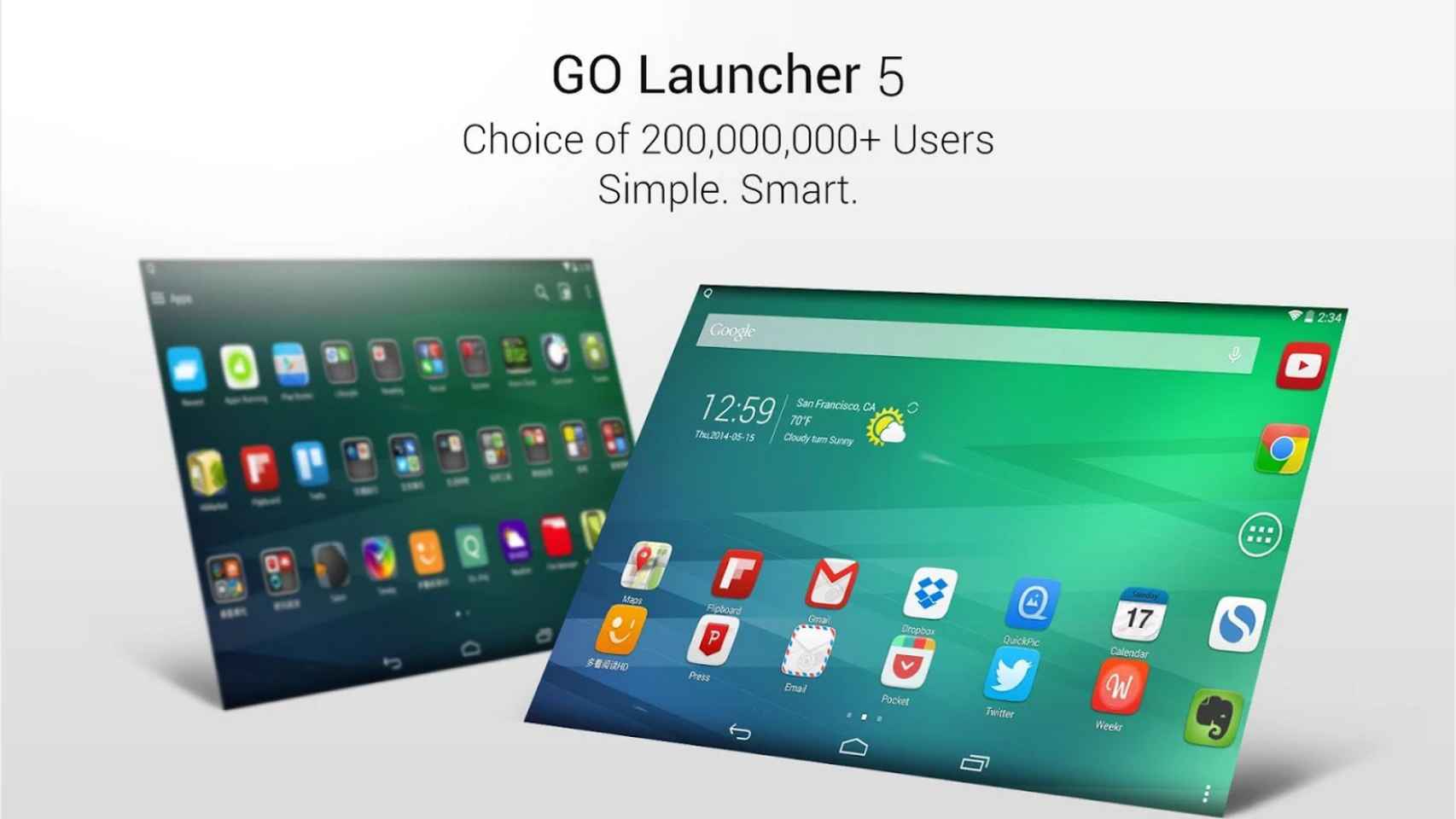 GO Launcher 5.0 ya disponible en Google Play