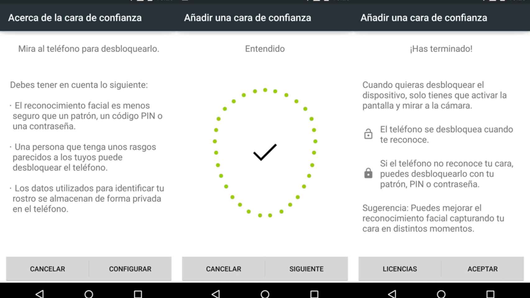 Android 5.0 Lollipop mejora el desbloqueo facial y añade dispositivos de confianza