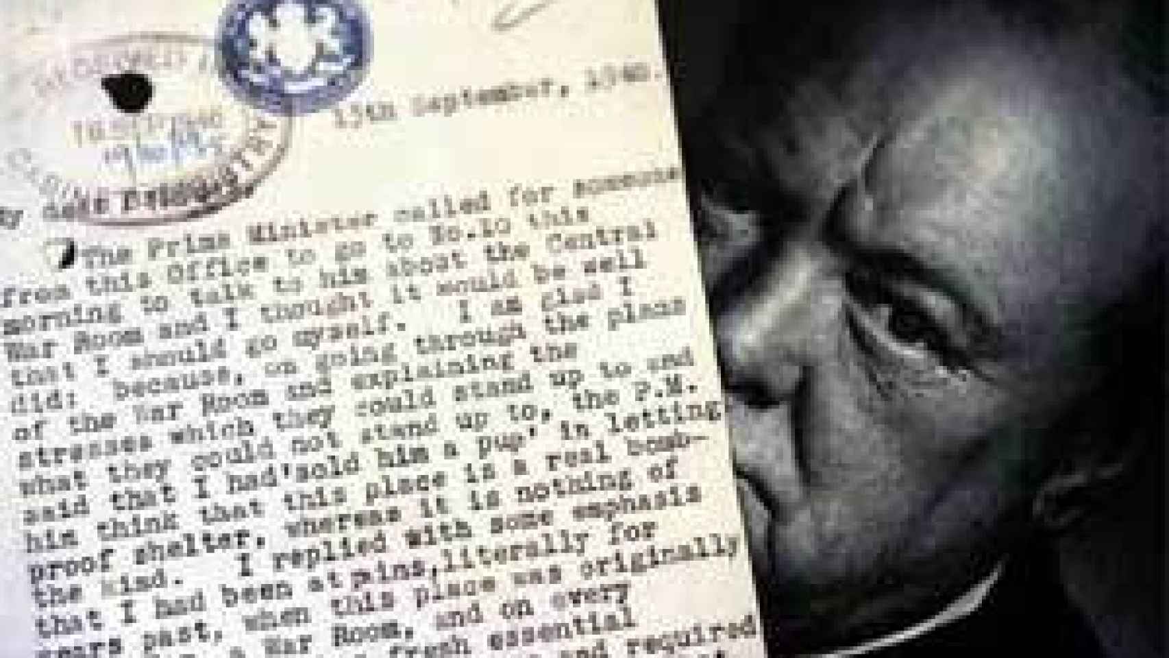 Image: Winston Churchill, fácil objetivo para las bombas nazis