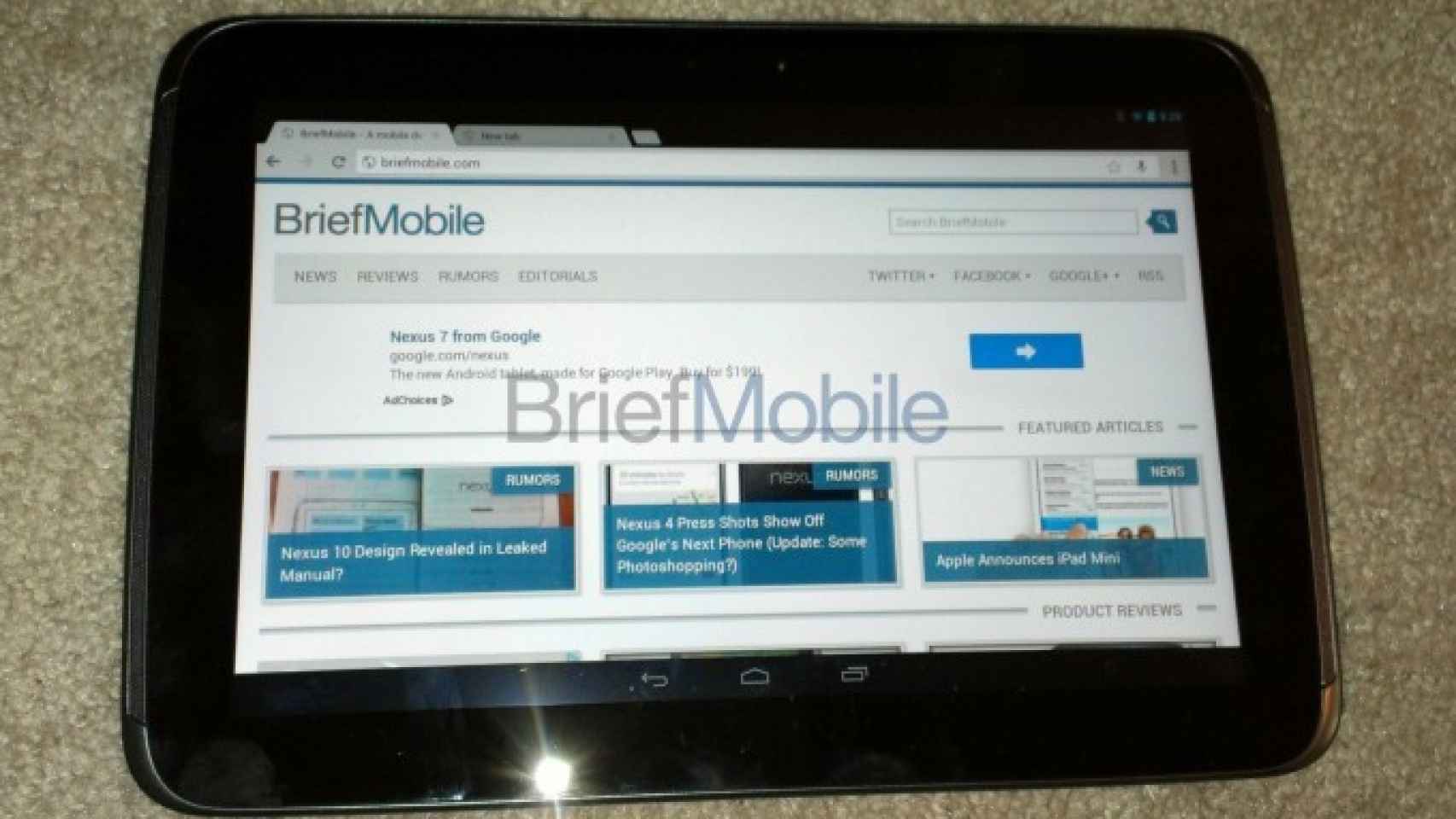 Nexus 10: Primeras imágenes y características filtradas de la tablet de Google y Samsung