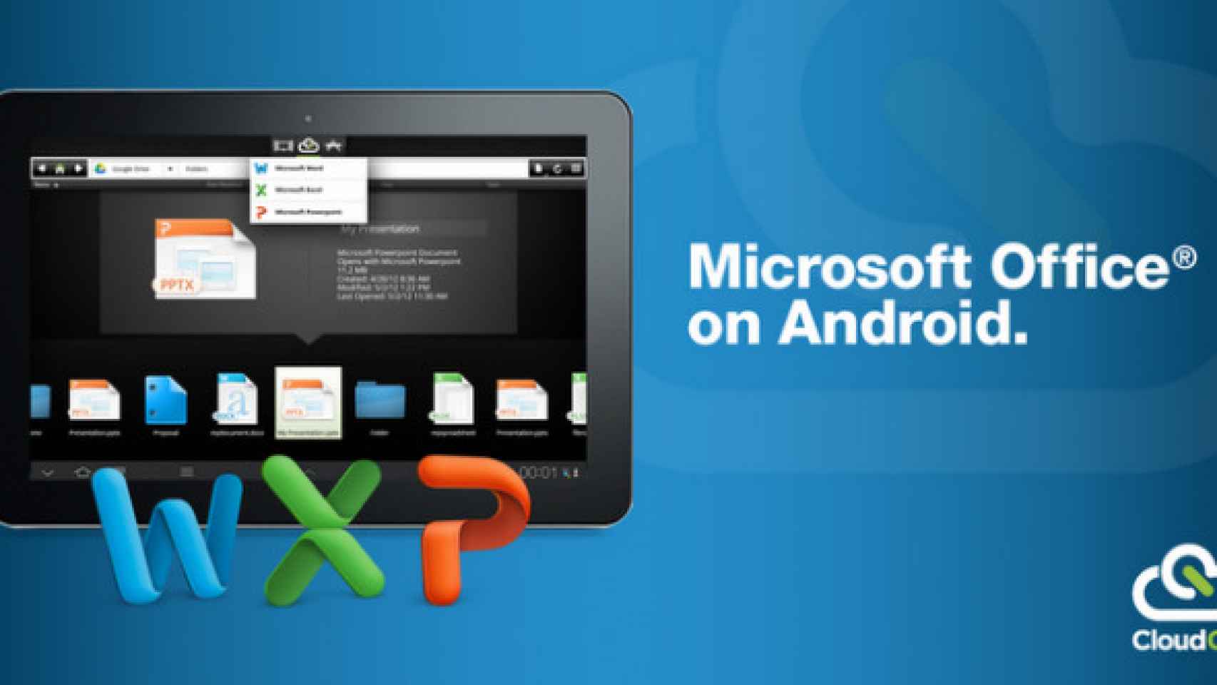 Ejecuta Microsoft Office gratis en tu tablet Android con CloudOn