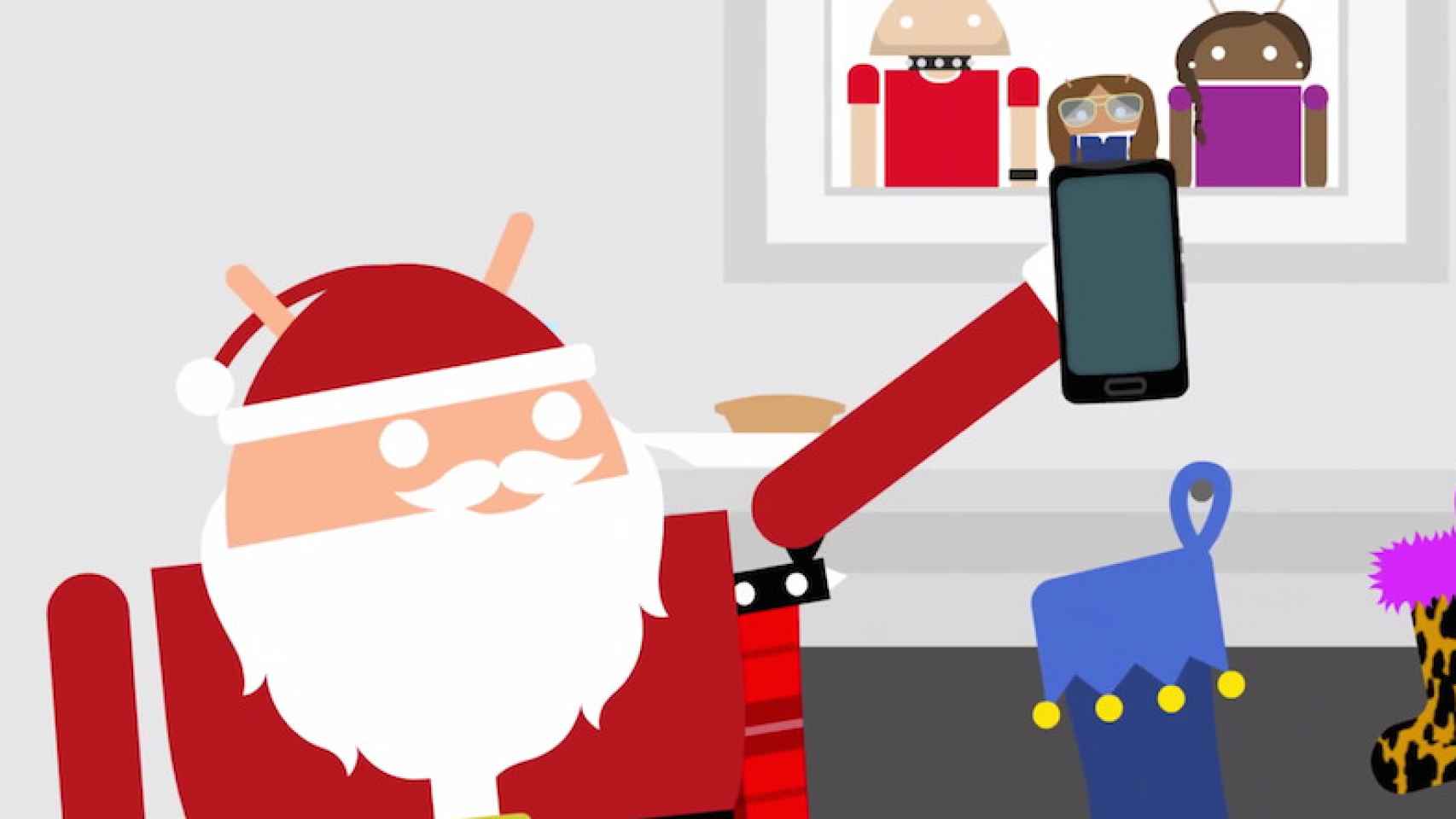 El Papá Noel Androide, la última campaña de Google para Navidad
