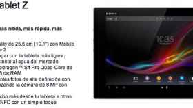 Xperia Tablet Z ya disponible en España la reserva con fecha de llegada