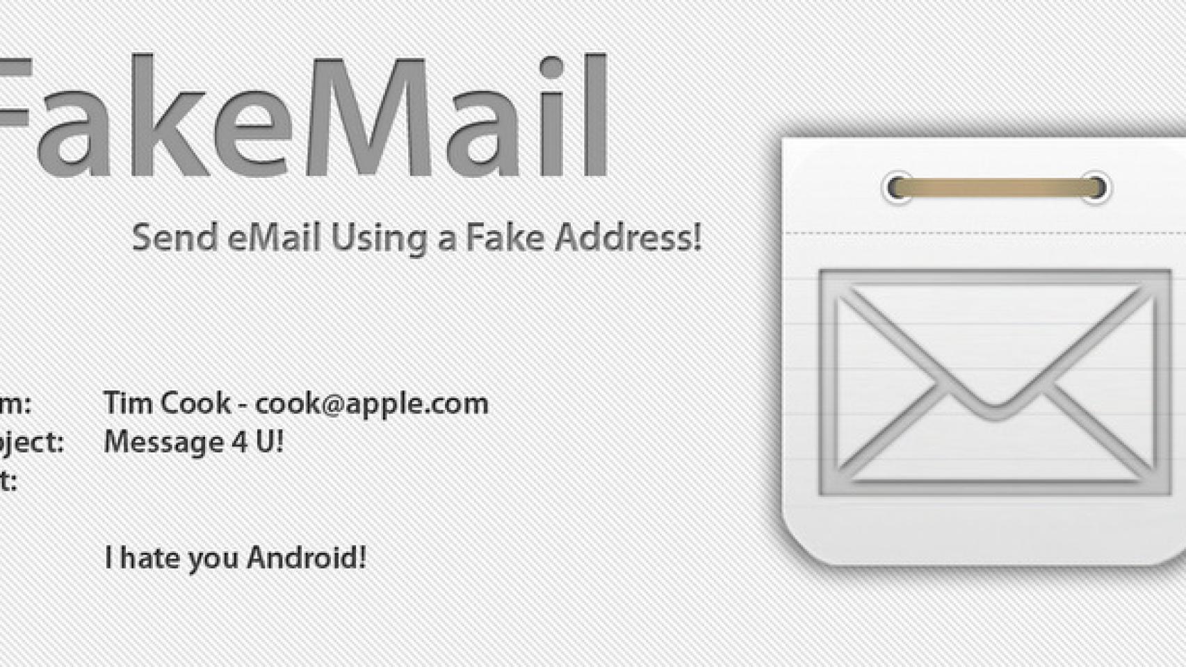 Envía correos anónimos o con remitente inventado desde tu Android