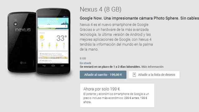 Recupera los 100€ que se ha rebajado el Nexus 4