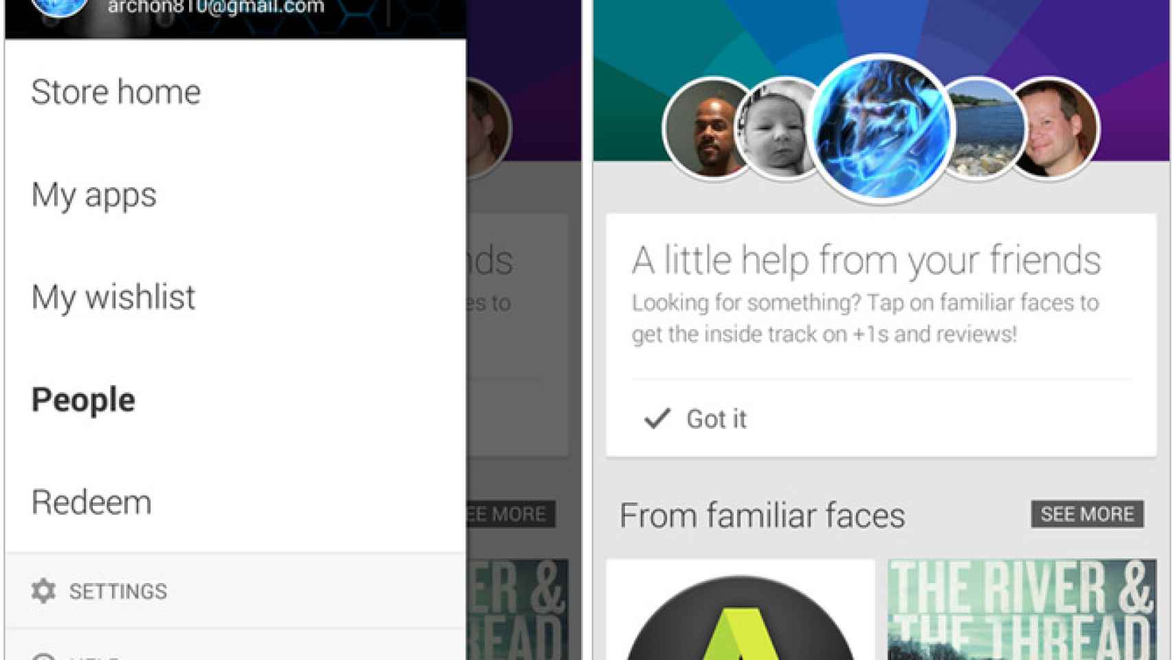 Google Play añade la sección «Personas», donde aparece la actividad del resto de usuarios