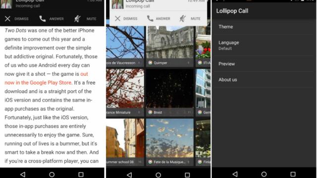 Consigue las llamadas emergentes de Lollipop en cualquier Android 4.0 o superior