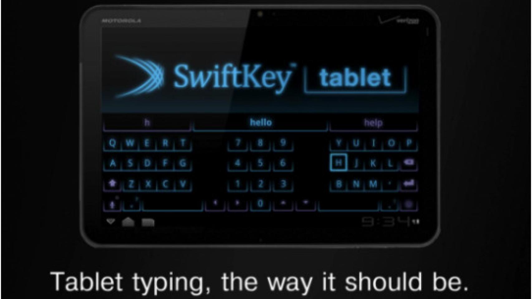 SwiftKey para Honeycomb, o cómo adaptar un teclado para tablets