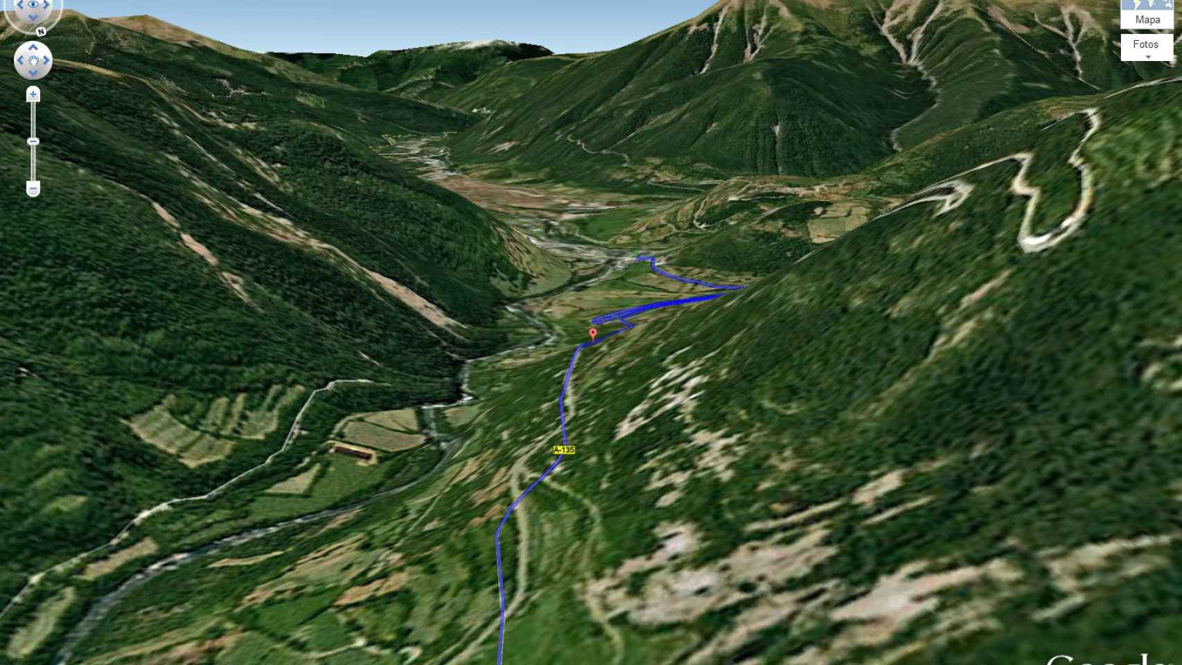 google-maps-helicoptero-torla-broto