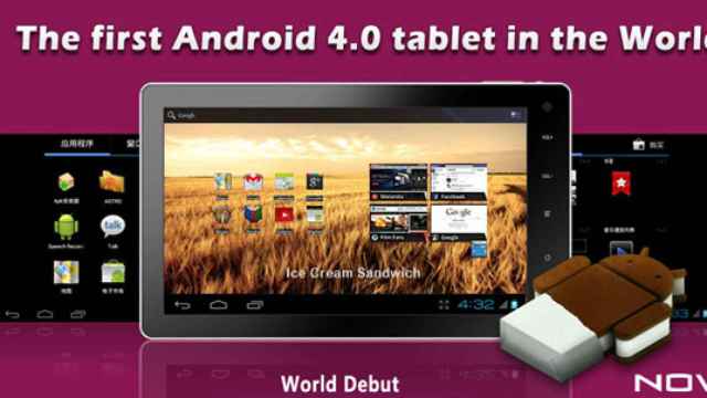 La primera tablet con Android 4.0 (ICS) llega al mercado y cuesta 99$