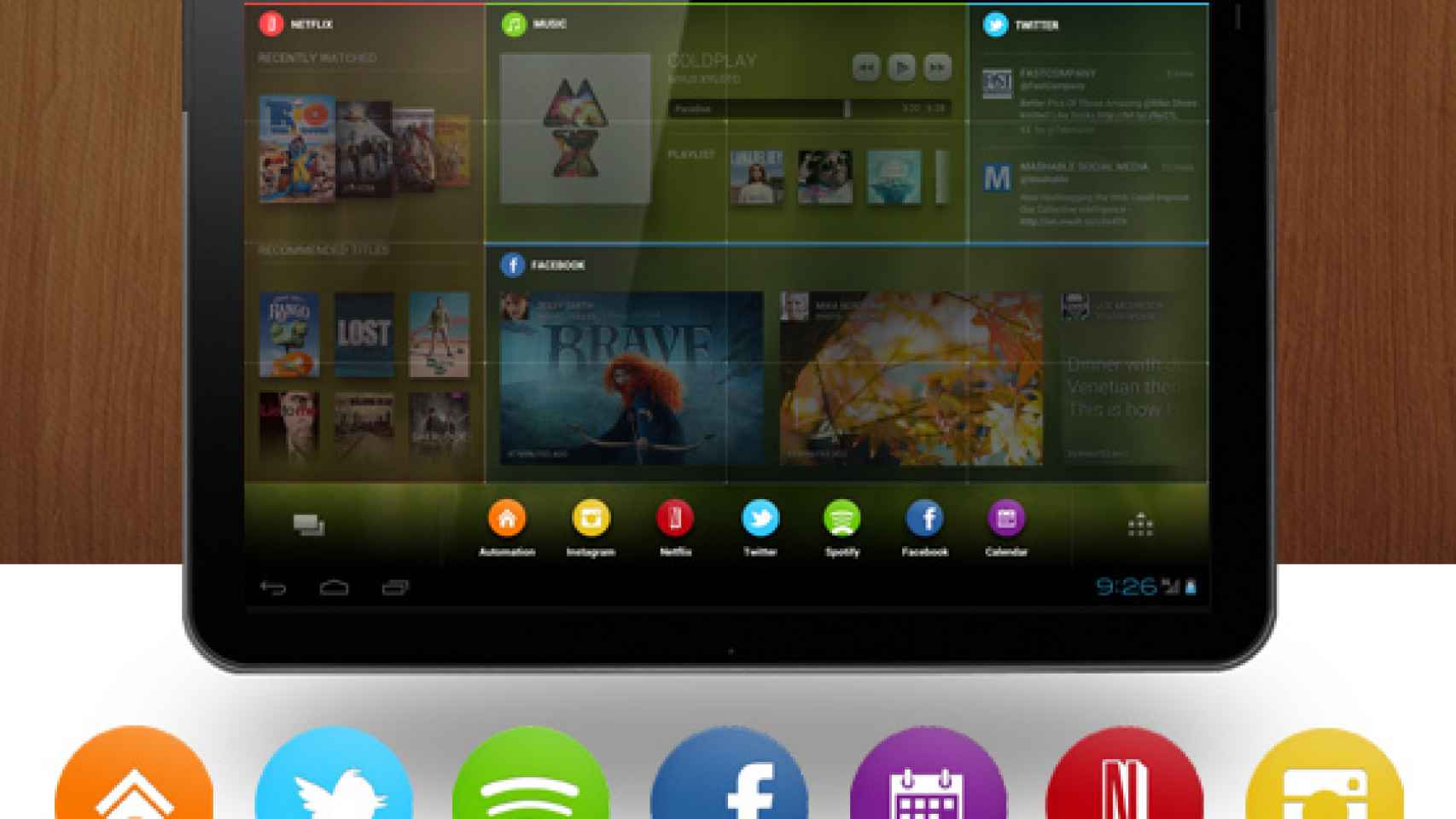 Chameleon Launcher, la interfaz para tablets que se convierte en un escritorio completo