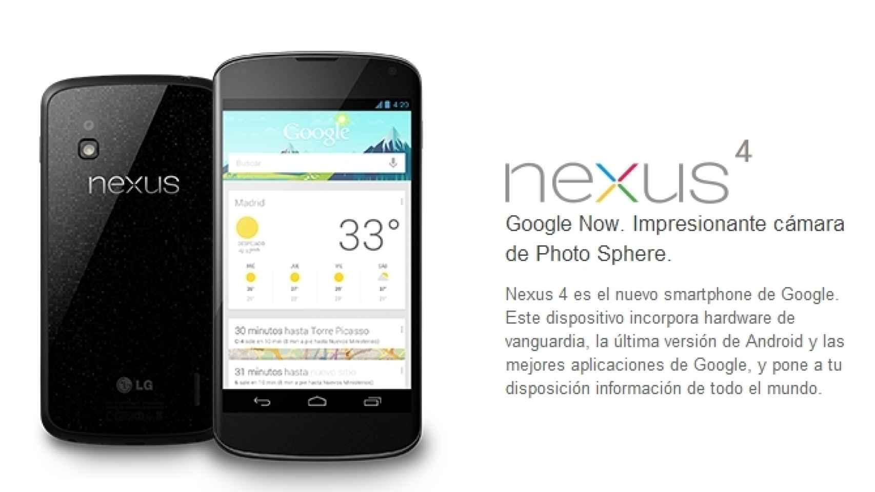 Nexus 4: Precios y características oficiales