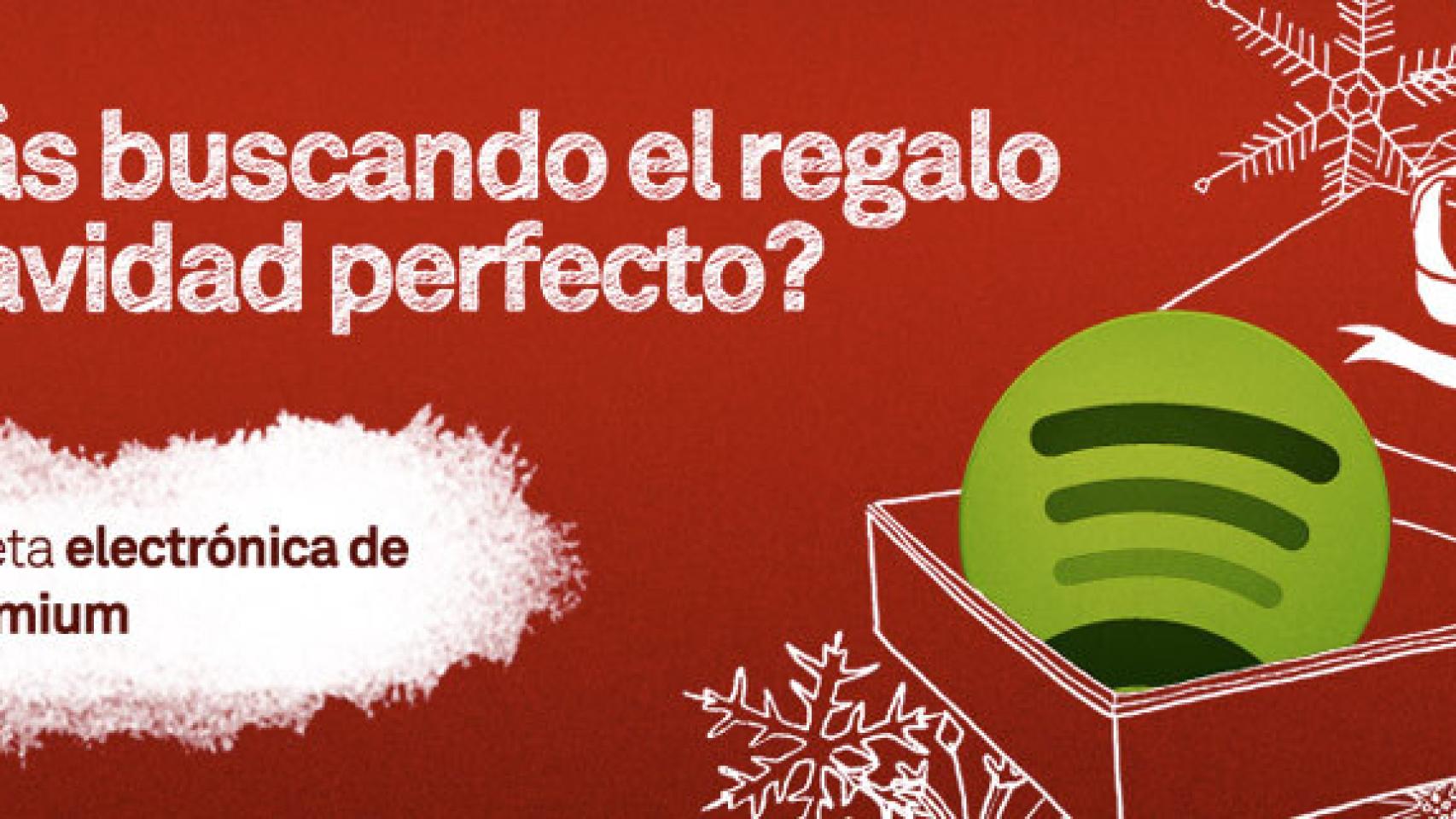 Guía de regalos de Navidad: Tarjeta regalo Spotify Premium