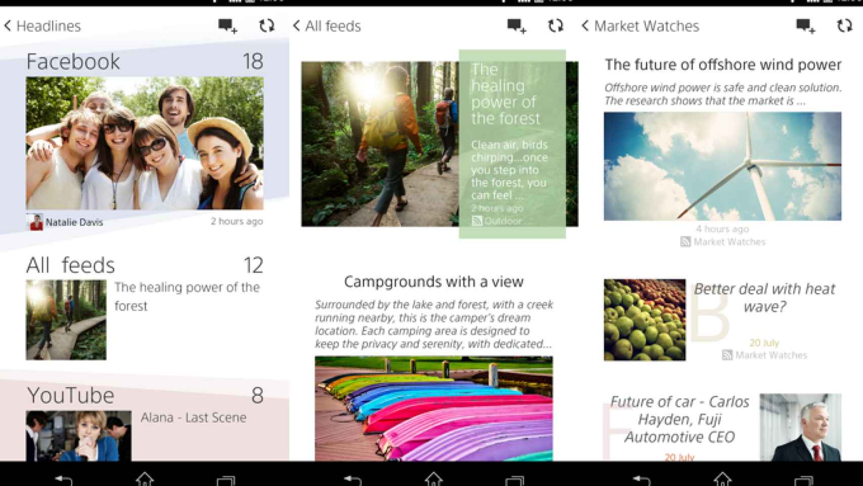 Sony Socialife, el lector de noticias ahora disponible para todos los dispositivos Android