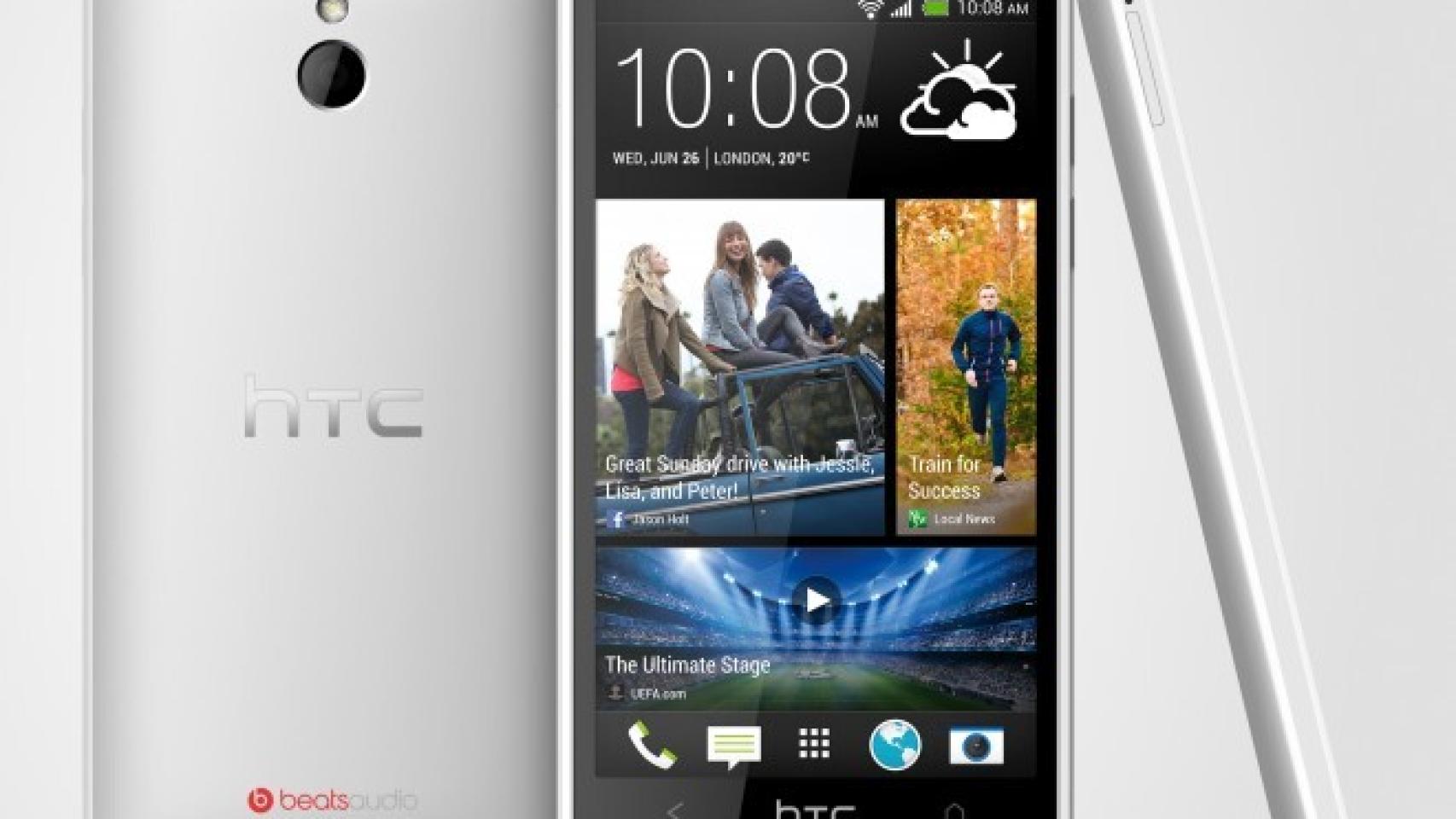 HTC One Mini, con 4.3 pulgadas, resolución 720p y cámara Ultrapixel